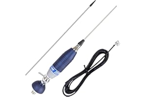 Antenna CB PNI by Sirio SUPER 9 con farfalla, lunghezza 155 cm, 27-28,5 MHz, 250W, montatura, cavo 4m RG58 e spina PL259 inclusi, made in Italy