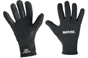SEAC Prime Gants de plongée en néoprène de 2 mm, doublés de Nylon, Paume antidérapante Mixte