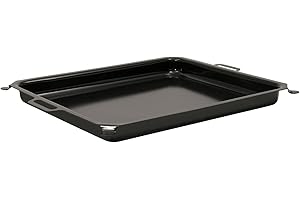 BBQ-Toro Emaillierte Pfanne 64 x 52 x 5,5 cm | Stahl, emailliert | für Edelstahl Gastrobräter, Gastrogrill (64 x 52 cm), 3-flammig | Bräter für Gasgrill mit Pfanne, Gasgrill Pfanne eckig