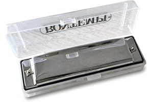 Bontempi | Armonica Metallica con Voci in Metallo, Custodia Rigida, 10 Note, 11x3.4x2.5 cm