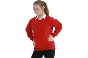Integriti Schoolwear Boys Girls Unisex Jumper Sweatshirt Crew Neck Round Neck School Uniform Ages 1-15
