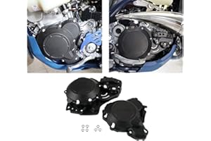 NICECNC Schwarz Schutzkit für Motorkupplung Zünddeckel Compatible with KTM 250 SX 2019-2022 EXC XC XCW 250 300 TPI 2020-2022 Husqvarna TE250i TE300i 2020-2022,See Fitment