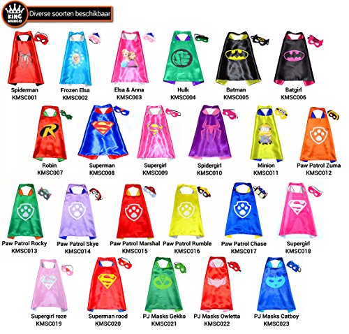 Supergirl Pink Superwoman Cape und Maske – Superhelden-Kostüme für Kinder – Kostüm für Kinder von 3 bis 10 Jahre – für Superheld Mottopartys! Spielsachen für Mädchen – King Mungo – KMSC018 - 7