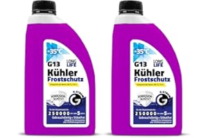 ‎GAMIX Gamix Hochwertige Autochemikalien | Kühlerfrostschutz G13 | Kühlflüssigkeit 5 Jahre bis -35°C | Gebrauchsfertig Kühlmittel Auto | 1L (2L)