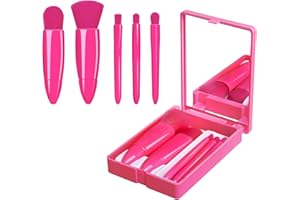 SRUIDYLADY Juego de brochas de maquillaje de viaje, 5 piezas
