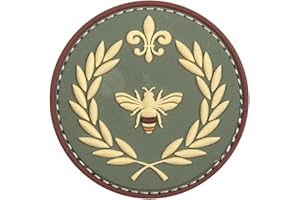 TOPT MILI Napoléon Bonaparte abeille emblème drapeau France français lys empereur empire écusson pvc relief 6cm patch insigne corse