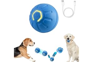CRUSWARD Palla Interattiva per Cani, Palla per Cane Che Si Muove da Sola, Gioco Interattivo per Cani, Pallina per Cane Regalo Divertente e Coinvolgente