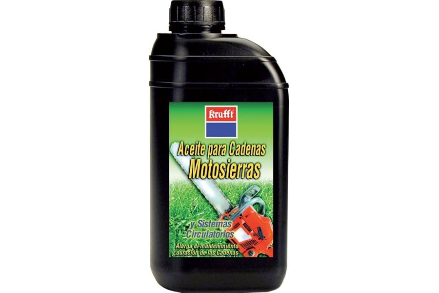 La motosierra no corta: afilado y mantenimiento 3 Krafft aceite de cadena y espada, 1 litro