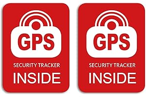 RITTER MEDIENDESIGN Lot de 2 autocollants de sécurité GPS pour vélo - Résistant aux intempéries et aux UV - Rouge