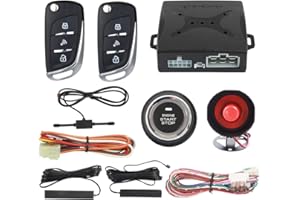 EASYGUARD EC003N-V Car security alarm system with PKE passive keyless entry remote engine start stop keyless go system universal version DC12V