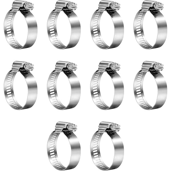 Breeze 63048H Marine Grade Stainless Steel Hose Clamps - 10 Pack, 2-9/16" To 3-1/2" Range (65-89mm), 5/16" Slotted Hex Screw - View #9