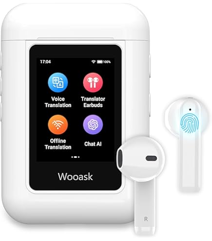 Wooask ChatGPT Translator Earbuds A8 TransBuds | AI Offline