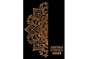 Agenda Semainier 2025: Planificateur Hebdomadaire 1 semaine sur deux pages, Format A4