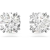 Swarovski Stilla pendientes, cristales blancos talla brillante
