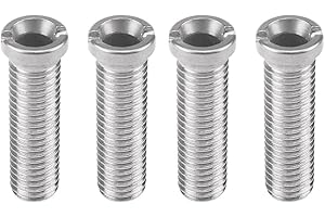 NewZC Hohlschraube Spüle 4 Stück Edelstahl Abflusssiebschraube 45mm Spülbeckenkorb Schraube Küche Siebkörbchen Schrauben Hohlschraube für Waschbecken Sieb Stopfen