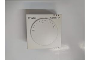 Drayton 24028 RTS8 Combi-Stat Room Thermostat, White