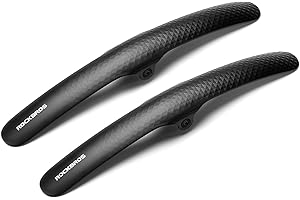 ROCKBROS Road Bike Mudguard Set, Aerodynamic Adjustable Splash Guard Front and Rear Mud Guard Fenders with Quick Release for 27.5/29 Inch Mountain 700C Road Gravel
