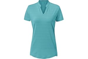 donhobo Damen T-Shirt Kurzarm V-Ausschnitte Laufshirt Sommer Leichte Atmungsaktiv Schnell Trockened Sport Fitness Running Yoga Tops