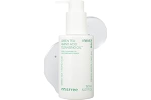 INNISFREE Green Tea Amino Acid Cleansing Oil, Gentle Nourishing Korean Makeup Remover, Cleanses deeply without stripping, hydrating & protecting skin barrier with amino acids, 150ml