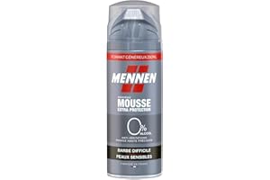GÉNÉRIQUE MENNEN – Mousse à Raser Douceur Peau Sensible, Confort Optimal pour Barbes Difficiles (250 mL) - Le lot de 3