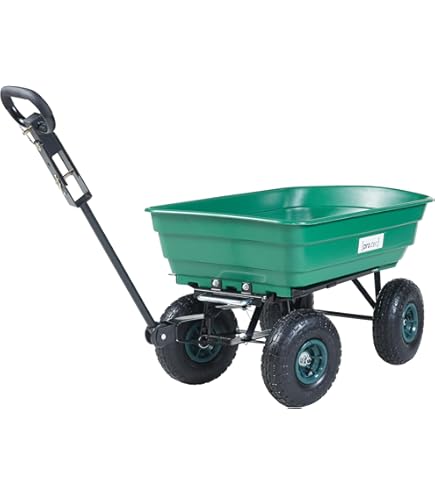 Hillvert HAT-Q.BASS-300B Chariot De Jardin 300 Kg Inclinable