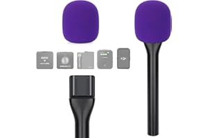 YOUSHARES Poignée DJI - Adaptateur Interview GO sans Fil pour Rode Wireless GO II, Support Cravate pour DJI Mic 2, Rode Wireless Me/Pro