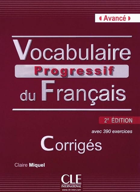 Portada de Vocabulaire progressif du français. Corrigés