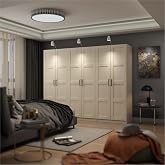 DEKOREX MNT-611-WHITE-SIX LID WARDROBE