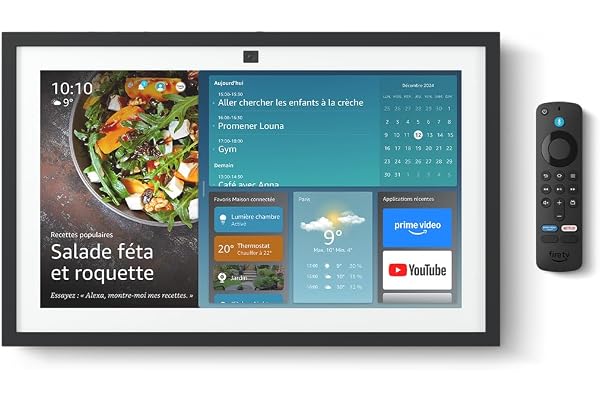 Amazon Echo Show 15 (Nouvelle génération) | Écran connecté Full HD 15,6" avec Alexa, Fire TV intégré et télécommande vocale Alexa