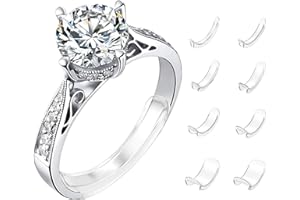 YUGUOLAN 8 Stück Ring Verkleinerung Unsichtbar, Ringverkleinerer Unsichtbar, Ring Zu Groß Ringeinlage, Ring Kleiner Machen, Ringeinlage Zum Verkleinern, Für Alle Ringe,Verschiedene Größen