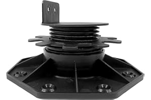 CETA COMPOSITE DECKING Ceta Adjustable Decking Pedestal, Pack of 30, 30mm-60mm, Shed Base, Decking Riser Bearing, Decking Support, Shed Support, Feet Suitable for DIY Projects, Deck Levelling, Shed Levelling