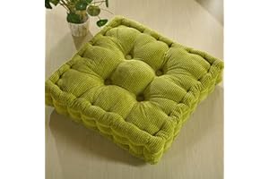 HOOWARM Cuscini Imbottiti Trapuntati per Sedili 50x50/40x40cm Lino Imbottitura Spessa Cuscino Trapuntato/Cuscino per Pavimento Lounge da Esterno per Mobili e Arredamento da Giardino ( Color : S , Size : 45*45