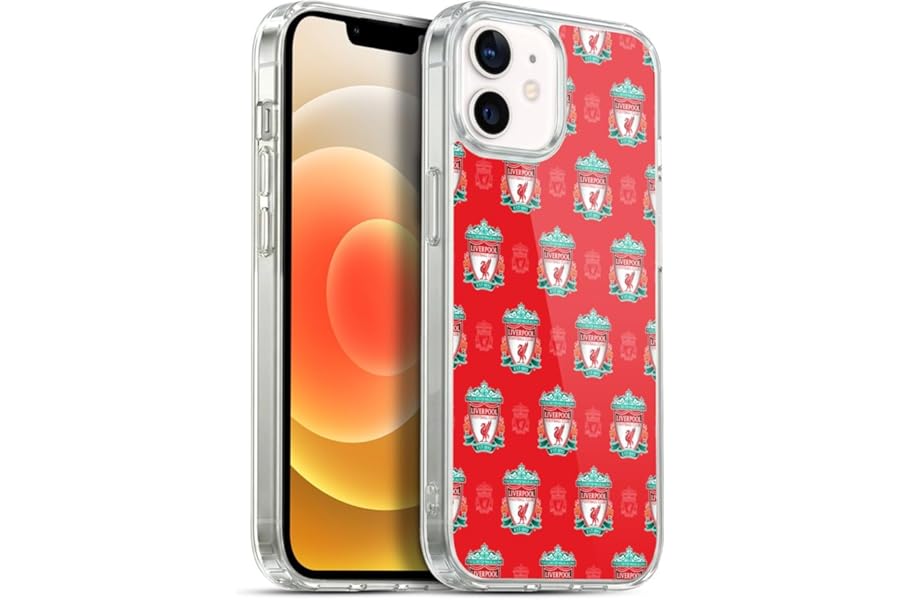 Head Case Designs Officially Licensed Liverpool Football Club Full Colour Crest & Liver Bird Patterns Gel Case [Military Grade Protection] Compatible with Apple iPhone 12 / and Compatible with MagSafe