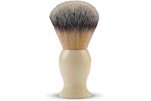 THE AMIN BEAUTY TOOLS Shaving Brush Traditional Men Shaving Brush Rich Lather Shave Brush Bristle Brush for Male Grooming, Barbers and Salon. Wet Shaving Brush for Men Using Shaving Cream, Foam & Soap White Resin Handle