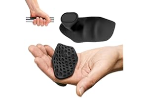 WACURRENTHYD Rubber Gym Grips Fingerless Workout Grips - Ergonomic Rubber Hand Protector Gloves for Weight Lifting, Pull-Ups, Gym Training and Exercise, for Men and Women