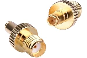 Maswell Upgrade Adapter SMA Female to TS9 Male RF Adapter Coaxial Connector Gold Plated for 5G 4G LTE Antenna, and MiFi Hotspots 2 Pack