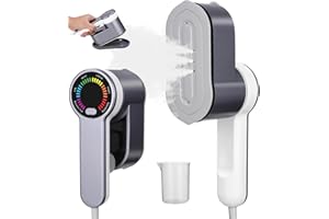 IXYDOR Plancha Vertical Vapor Portátil, 1200W Steamer Portátil de Mano, 2 en 1 Mini Plancha de Mano con 5 Modos de Vapor para Horizontal y Vertical, Planchador de vapor portátil Plancha de Viaje