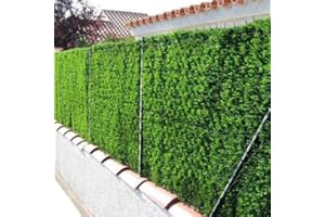 RUNADI Jardin Artificiel - Haie Artificielle Brise Vue en Rouleau 1,5x3 m