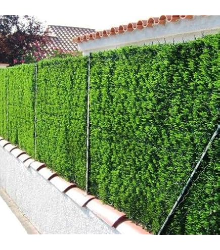 Clôture Lierre Artificiel 3m X 1m - Haie Verte Extensible Pour Jardin, Balcon, Intimité, Décoration Murale