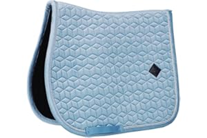 Kentucky Horsewear - Tapis de selle en velours - Tapis de selle - Saut - Bleu clair
