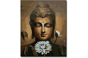 Shukqueen Paint by Number, DIY Oil Painting for Adults, Kids, Beginner's, 16X20 Inch, Frameless