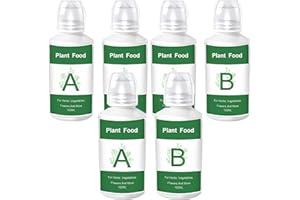 PEOSAARD Fertilizante hidropónico, 6 piezas de alimentos de plantas hidropónicas, nutrientes de A&B, fertilizantes para verduras, frutas, agricultura