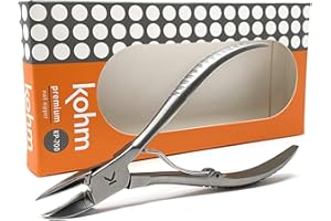 Kohm KP-700 Chiropodist Toenail Clippers for Thick Nails, Stainless Steel Nail Nippers, Heavy Duty, Strong and Large Nail Nipper Podiatrist Tool