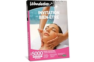 Wonderbox - Coffret cadeau - INVITATION AU BIEN ETRE – 5000 soins du visage, gommage aux agrumes, beautés des mains, accès au spa pour 1 personne