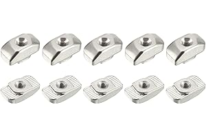 METALLIXITY Nakrętki rowkowe T ślizgowe (gwint M3), 10 sztuk, nakrętki rowkowe T ze stali węglowej, mocowanie głowicy młotka do profilu, wytłaczania, aluminium, seria 3030