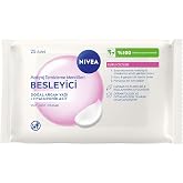 NIVEA 3'&uuml;1 Arada Nazik Makyaj Temizleme Mendilleri (25 adet),Kuru Ciltler,Y&uuml;z ve G&ouml;z i&ccedil;in,Suya Dayanıklı Maskara ve Makyaj Te