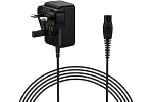 BIUBOTY Philips Shaver Charger Replacement,Razor Charger for Philips Series 3000/5000/7000/9000,Philips Beard Trimmer/Multigroom Shaving Charger HQ8505 Charger UK Plug[15V 0.4A]