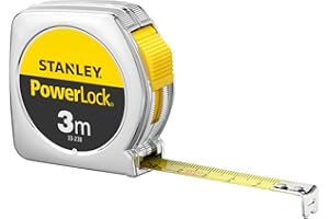 Stanley Powerlock 0-33-238 Ruban à mesurer, 3m x 12,7mm