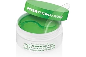 Peter Thomas Roth Roth Cucumber Detox Hydra-Gel Eye Patches 30 Pairs60 Bouchon d'oreille, 4 cm, Noir (Black)