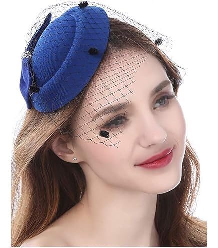 Set Di 4 Cappelli Fascinator Da Donna Per Il Tè Con Fasce Di